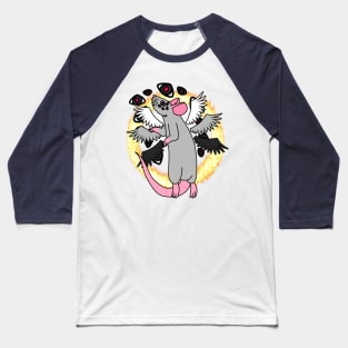 Biblically Accu-Rat Angel (Full Color Version) Baseball T-Shirt